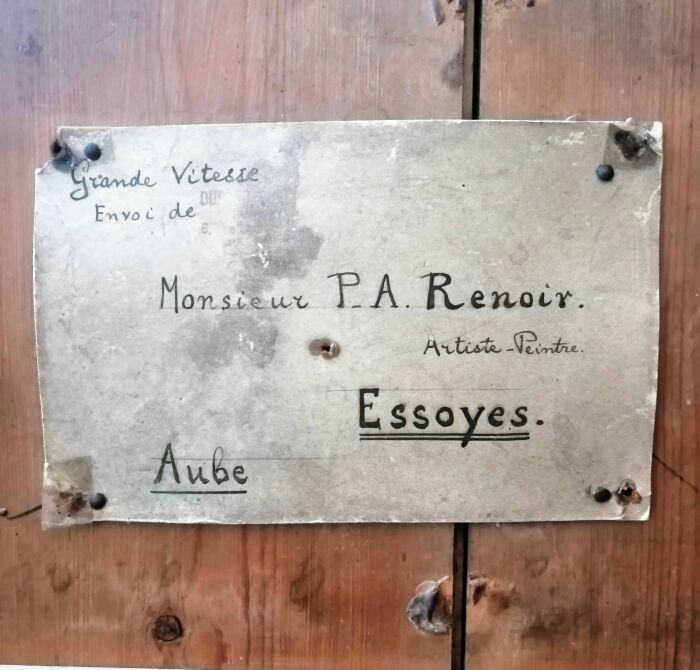 Atelier Renoir Essoyes - Détail caisse de transport.jpg © M. Duvaux